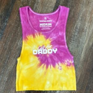 Barstool Sports Call Me Daddy Tye Dye Tank Top SZ M